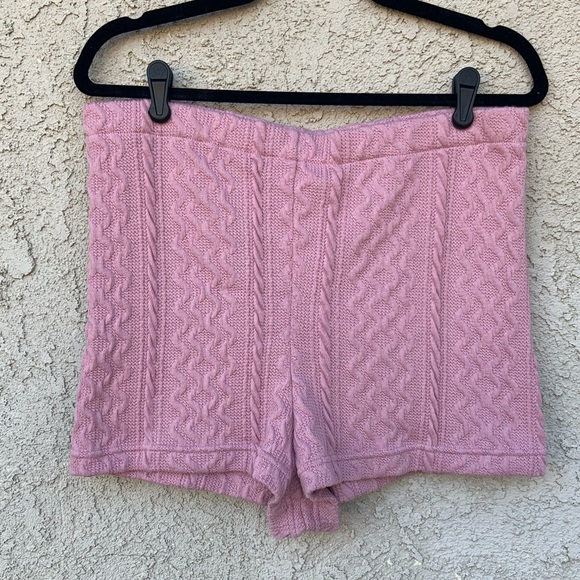 NWT Anthropolgie Pink Sweater Shorts - Picture 4 of 6